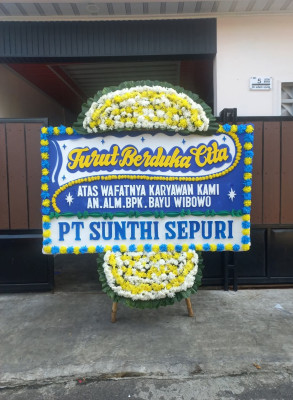 Papan Bunga Duka di Sawahan Timur
